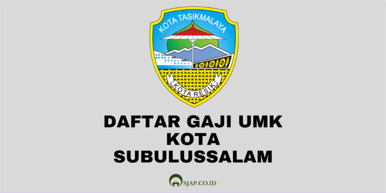 Daftar Gaji UMK Kota Tasikmalaya