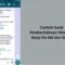 Contoh Surat Pemberitahuan Diterima Kerja Via WA dan Email