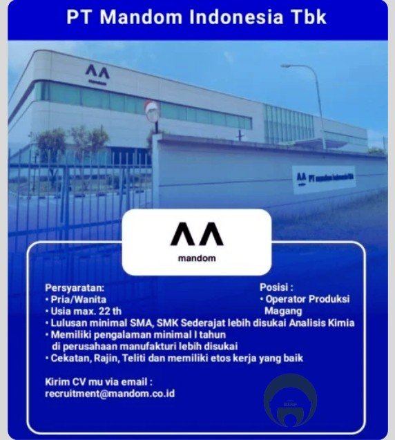 Gaji PT Mandom Indonesia